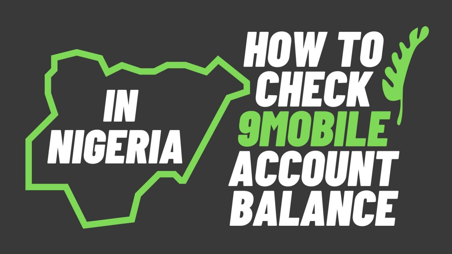 How To Check 9mobile Account Balance | Easy Way