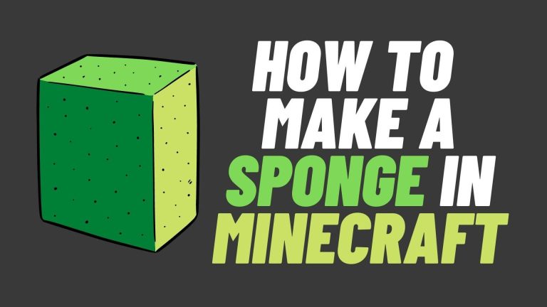 How To Make A Sponge In Minecraft | 12 Easy Steps